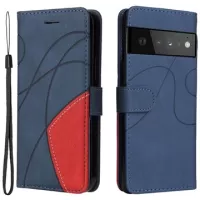 Bi-Color Series Google Pixel 6 Wallet Case - Blue