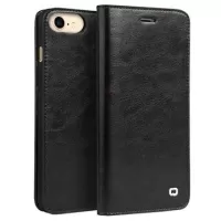 iPhone 7/8/SE (2020) Qialino Classic Wallet Leather Case - Black