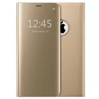 iPhone 7/8/SE (2020) Luxury Mirror View Flip Case - Gold