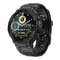 LEMFO K22 Smart Watch 1.28\'\' IPS Full-Touch Screen BT Call Fitness/Health Monitor 400mAh Large Battery Music/Camera Control Compatible with Android iOS