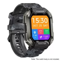 20mm Silicone Watch Strap Quick-release Watchband Compatible with KOSPET TANK M1 Outdoor Sports Rugged Smartwatch