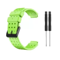 22mm Porous Silicone Watch Strap with Screwdrivers Replacement Watch Band for Men Women Compatible with GARMIN Watch, Black