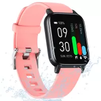 GTS1 Smart Watch IP68 Waterproof Heart Rate Temperature Monitor Information Push Sports Bracelet - Pink