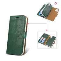 Crazy Horse Skin Leather Cover for iPhone 11 6.1 inch - Green
