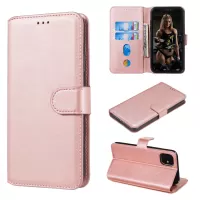 Cell Phone Leather Wallet Stand Case for iPhone 11 6.1 inch - Rose Gold
