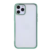 Electroplated TPU Soft Case for iPhone 12 Pro Max 6.7-inch - Light Green