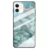 Marble Pattern Tempered Glass Back + TPU Cover for iPhone 12/12 Pro Phone Case - Style D
