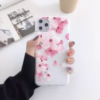 Blossom Fantasy Series Flower Pattern Printing Sheer TPU Phone Cover Case for iPhone 12 Pro Max - Style B