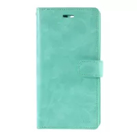 MERCURY GOOSPERY Mansoor Series Wallet Style Leather Cover Case for iPhone 12 mini 5.4 inch - Cyan