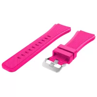 22mm Soft Silicone Sports Watch Strap Wrist Band Replacment for Samsung Gear S3 Frontier / S3 Classic - Rose