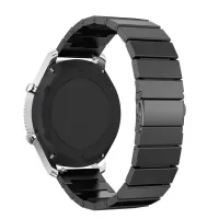 For Samsung Gear S3 Frontier/S3 Classic 22mm Solid Stainless Steel Watch Band Wrist Strap Replacement - Black