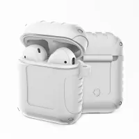 Shock-proof Silicone Protective Shell for Apple AirPods with Charging Case (2016) - White