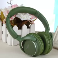 NIA Q1 Over-ear Bluetooth Headphone with Mic Support Micro SD Player / FM Radio / Aux-input - Green