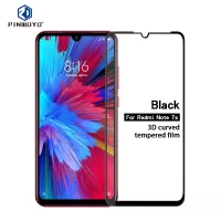 PINWUYO 3D Curved Anti-explosion Tempered Glass Screen Protector for Xiaomi Redmi Note 7 / 7 Pro (India) / 7S - Transparent