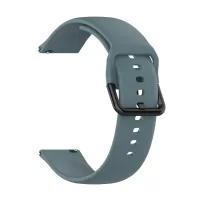 20mm Silicone Smart Watch Band for Samsung Galaxy Watch4 Classic 46mm 42mm/Galaxy Watch4 44mm 40mm/Galaxy Watch Active R500 - Grey