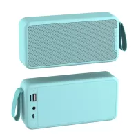XS MAX Subwoofer Multi-function TWS Wireless Bluetooth Speaker FM Radio Music Player with Lanyard - Blue
