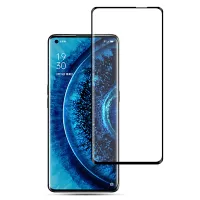 MOCOLO 3D Curved Tempered Glass Film for Oppo Find X2/X2 Pro, Full Screen Full Glue Anti-Scratch Bubble Free HD Clear Screen Film - Black