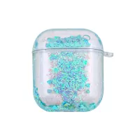 Quicksand PC Clear Case for Apple AirPods with Wireless Charging Case (2019)/Charging Case (2019)/(2016) - Baby Blue
