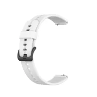 Soft Silicone Watch Strap Replacement 16mm for Huawei TalkBand B3 / B6 - White