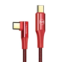 MCDODO CA-832 100W Type-C to Type-C Firefox Series Fast Charging Cable Elbow Design Data Cable, 1.2 meters - Red