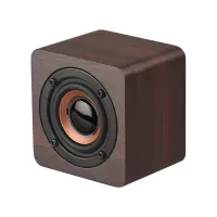 Q1 Retro Portable Bluetooth Wireless Speaker Music Player Hifi Subwoofer SoundBox - Brown