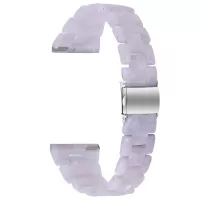 Colorful Resin Watch Band Light Weight Replacement for Samsung Galaxy Watch3 41mm - White