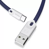 MCDODO Type-C USB Data Sync Charging Cable Flat Charging Cord, 0.25M - Blue