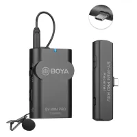 BOYA BY-WM4 PRO K5 2.4GHz Wireless Lavalier Microphone System for Android Type-C Tablets Laptops