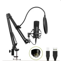 BM-700 USB Recording Microphone Set Built-in USB Sound Card NB35 Bracket Condenser Microphone