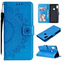 Mandala Series Xiaomi Redmi Note 5 Pro Wallet Case - Blue