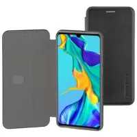 Commander Curve Huawei P30 Flip Case - Black