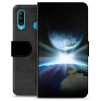 Huawei P30 Lite Premium Wallet Case - Space