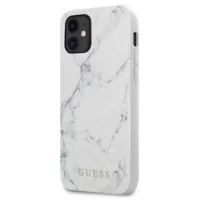 Guess Marble Collection iPhone 12 Mini Hybrid Case - White