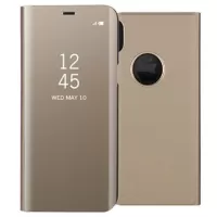 iPhone X / iPhone XS Luxury Series Mirror View Flip Case - Gold
