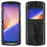Crocodile Series Motorola Razr 5G Cover - Black