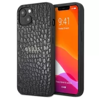 Guess Croco Strap Collection iPhone 13 Mini Hybrid Case - Black