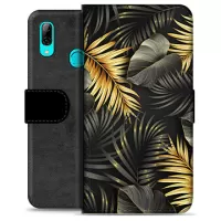 Huawei P Smart (2019) Premium Wallet Case - Golden Leaves