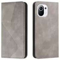 Business Style Xiaomi Mi 11 Wallet Case - Grey