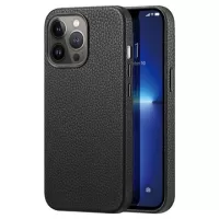 Dux Ducis Roma Premium iPhone 13 Pro Leather Coated Case - Black