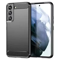 Samsung Galaxy S22+ 5G Brushed TPU Cover - Carbon Fiber - Black