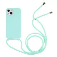 iPhone 13 TPU Case with Lanyard - Baby Blue