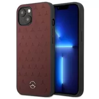 Mercedes-Benz Transparent Line iPhone 13 Leather Case - Red