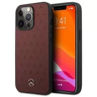 Mercedes-Benz Transparent Line iPhone 13 Pro Leather Case - Red