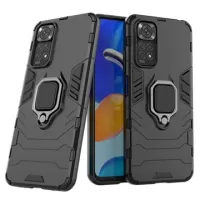 Xiaomi Redmi Note 11/11S Hybrid Case with Ring Holder - Black