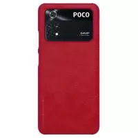 Nillkin Qin Series Xiaomi Poco M4 Pro Flip Case - Red