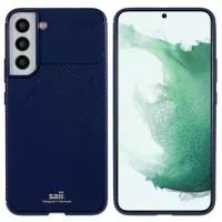 Saii Carbon Fiber Samsung Galaxy S22 5G TPU Case - Blue