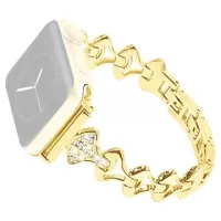 Rhinestone Fan-shaped Apple Watch Ultra/8/SE (2022)/7/SE/6/5/4/3/2/1 Strap - 49mm/45mm/44mm/42mm - Gold