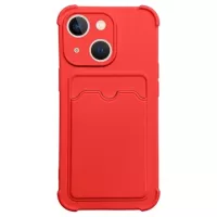 Card Armor Series iPhone 13 Mini Silicone Case - Red