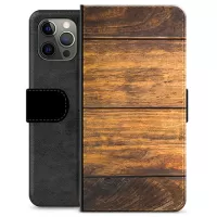 iPhone 12 Pro Max Premium Wallet Case - Wood