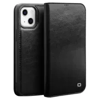 Qialino Classic iPhone 13 Mini Wallet Leather Case - Black